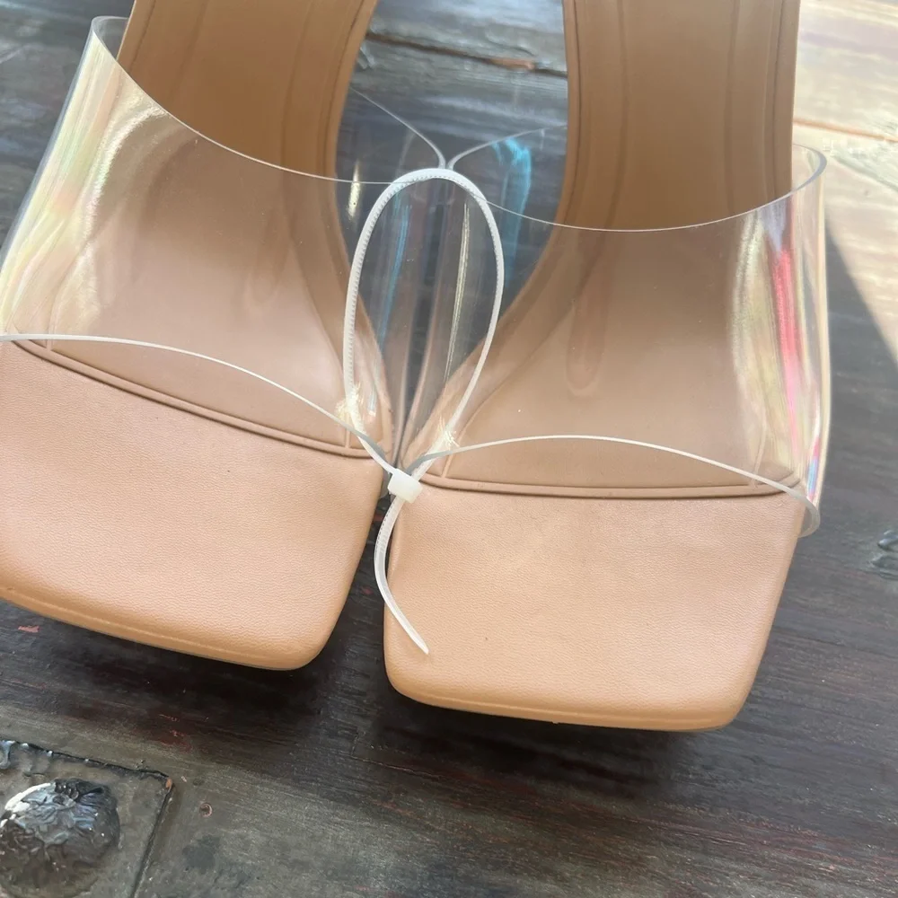 Rowan Wedge Slide Sandal In Blush Sandstone size 10